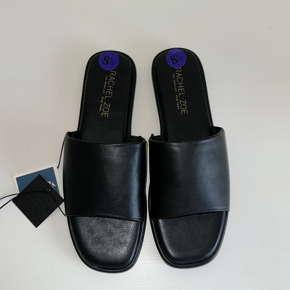 NWT Rachel Zoe black slides